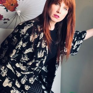 Tiger Kimono Blouse Top 🐯